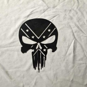 Rebel Flag Skull